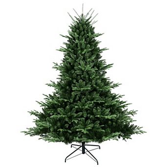 7.5Ft Christmas Tree,Green fir Premium Artificial Tree, 2441 Lifelike PE and PVC Mixed Tips