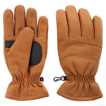 Boys 4-12 Igloos Built Waterproof Thinsulate Insulated Cotton Canvas Gloves