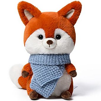 McHugs Forest Series Mini Scarf Fox 9.8-Inch Soft Weighted Cuddle Toy