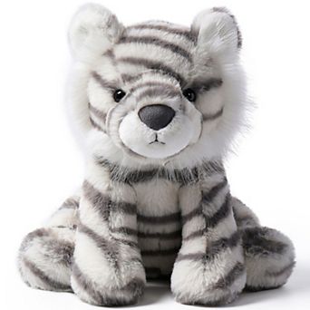 McHugs Moon White Tiger 9.8-Inch Soft Weighted Plush Cuddle Toy