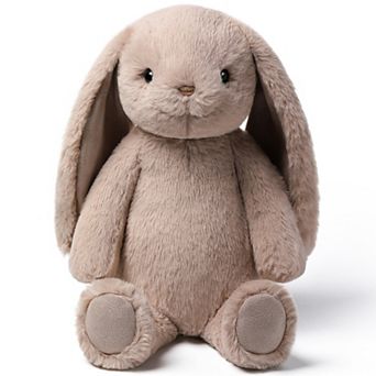 McHugs Silverleaf Grey Smiling Rabbit 9.8-Inch Soft Weighted Cuddle Toy