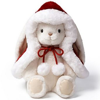 McHugs Red Riding Hood Smiling Rabbit 9.8-Inch Soft Weighted Cuddle Toy