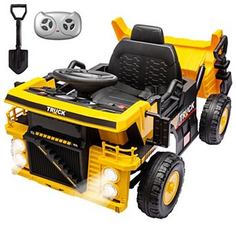12V Electric Ride On Dump Truck with Remote Control and Dump Bed for Kids