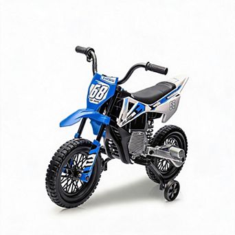 12V Electric Dirt Bike Ride On Motorcycle with Dual 25W Motors for Kids Ages 3 and Up