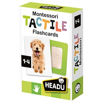 HEADU Montessori Tactile Flashcards Matching Game