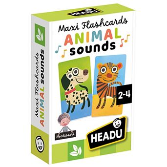 HEADU Maxi Flashcards Animal Sounds Sensory Recognition Game