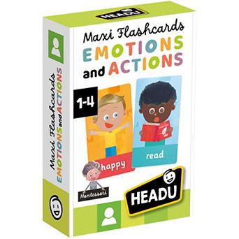 HEADU Maxi Flashcards Emotions & Actions Educational Game