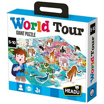 HEADU Giant Puzzle World Tour 108 pc Jigsaw