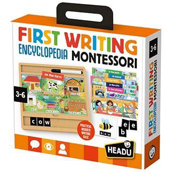 HEADU First Writing Encyclopedia Montessori Letter Tracing Board