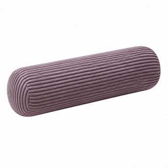 Peace Nest 24" Corduroy Sofa Pillow, Modern Cylinder Throw Cushion with Soft Ribbed Texture