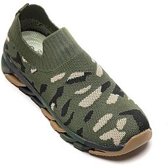 Kids' Running Sneakers with Breathable Mesh Upper, Hook & Loop Closure, Anti-Slip Outsole
