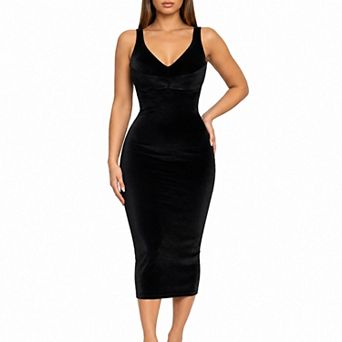 YAHAIRA Women's Velvet Dress Shaper With Triple Tummy Layer