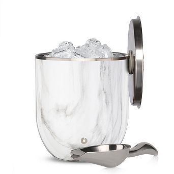 Stainless Steel Ice Bucket with Lid and Scoop