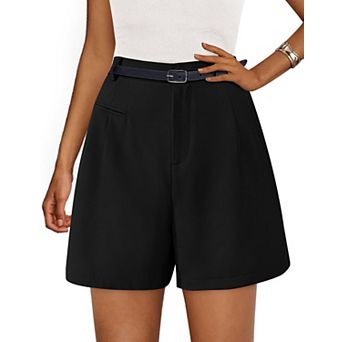 Women's High Waisted Wide Leg Summer Shorts Business Casual Work Wear With Pockets