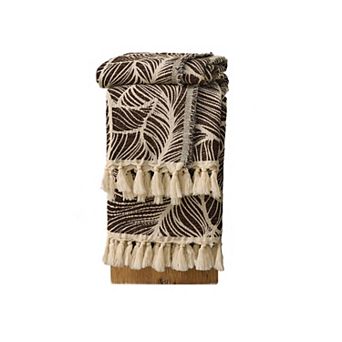 Chenille Cotton Blanket Boho Soft Woven Tassel Decor All Season Use