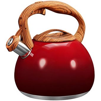 Stainless Steel Stovetop Tea Kettle Loud Whistle Large Capacity Ergonomic Handle