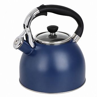 Stainless Steel Stove Top Whistling Tea Kettle Heat Resistant Handle Fast Heating