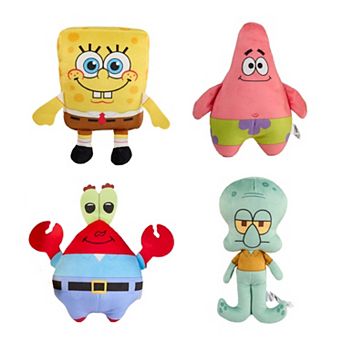 Legend Toys SpongeBob Characters 8-inch Soft Plush 4-Pack