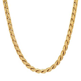 Jacob Michaels Men's Oxidized Stainless Steel Chain Necklace