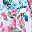 Pink Blue Floral