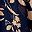 Navy Blue Floral