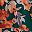 Orange Green Floral