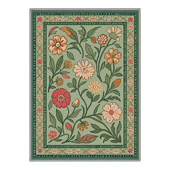 GENIMO Area Rug, Low Pile Washable Non Slip Versatile Rug for Living Room Home Decor