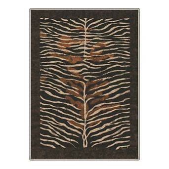 GENIMO Area Rug, Low Pile Washable Non Slip Versatile Rug for Living Room Home Decor