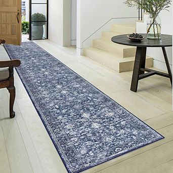 Washable Non Slip Low Pile Soft Machine Washable Hallway Runner Rug