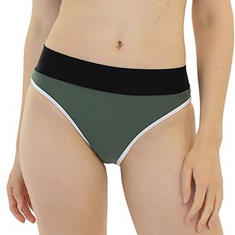 Juniors' Cyn & Luca Harper Color-Block Bikini Bottoms