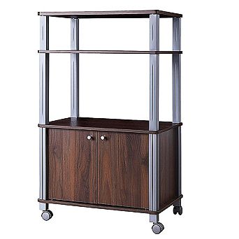 Costway Bakers Rack Microwave Oven Rack Shelves Kitchen Storage Organizer Metal
