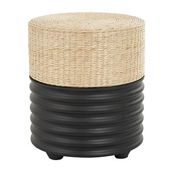 Stella & Eve Woven Seagrass Top Accent Table