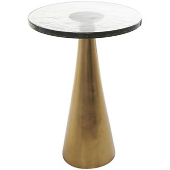 Stella & Eve Aluminum Metal Cone Accent Table