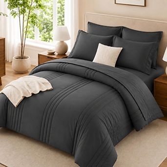 Twin XL Ultra Soft 5 pc Bed In A Bag Down Alternative Bedding Set All Season Comfort