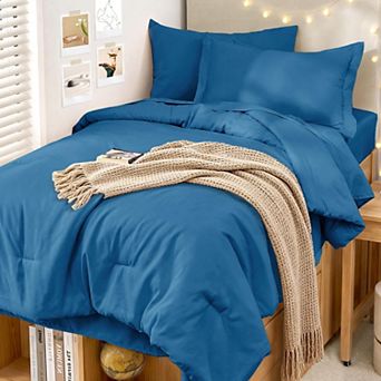 Twin XL 5 pc Ultra Soft All Season Breathable Bed In A Bag Bedding Set