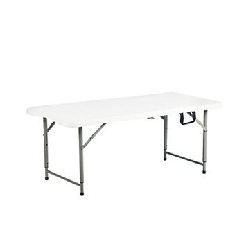 Homy Casa 47" Length Adjustable Folding Table Mobile Desk for Indoor & Outdoor