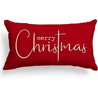 Fieldview 2 Pack Christmas Pillow Covers 12x20 in Red Buffalo Plaid Throw Pillow Case