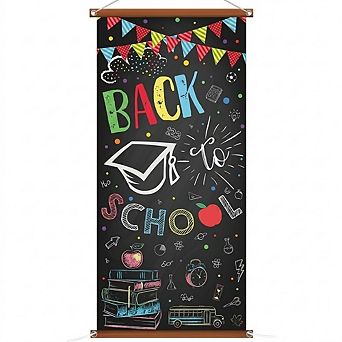 Back to School Door Banner, Chalkboard Style Classroom Decor