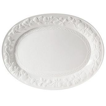 Gibson Home Fruitful 18.75 Inch Oval Platter