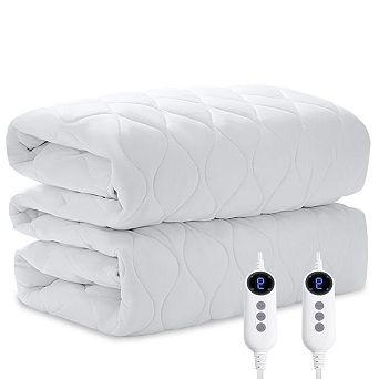 Heated Mattress Pad with 1-9 Heat Settings Dual Controls Timer and 8-21 in Deep Pocket
