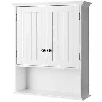 Costway Wall Mount Bathroom Cabinet Storage Organizer Medicine Cabinet