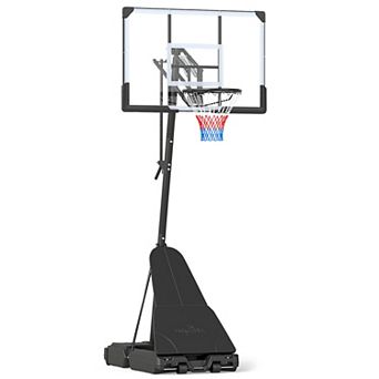 Costway Portable Outdoor Basketball Hoop with 44 Inch Shatterproof Backboard for Adults
