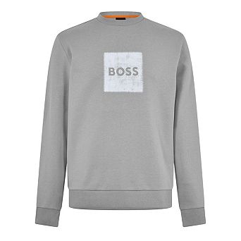 Boss Mens Stitch Crew Neck Sweatshirt