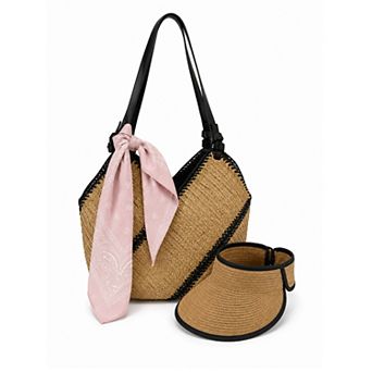 Large Striped Tote Bag for Beach, Travel & Everyday Use