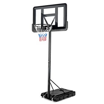 Costway Portable Basketball Hoop Stand Adjustable Height W/Shatterproof Backboard Wheels