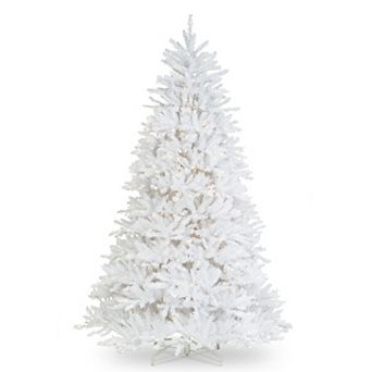 6.5ft. Dunhill Fir® White Tree with Clear Lights
