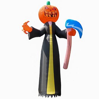 20ft. Inflatable Halloween Pumpkin Reaper with LED Lights