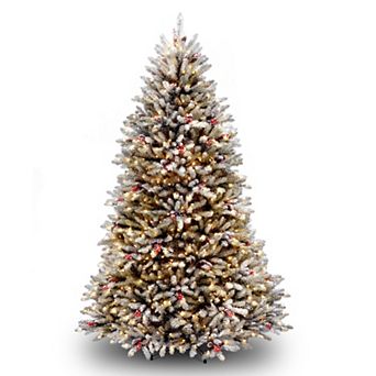 7ft. Dunhill Fir® Flocked Tree with Clear Lights