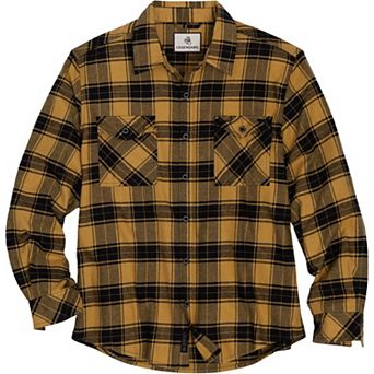 Mens Legendary Whitetails Heritage Flannel Long Sleeve Button Up Lightweight Shirt