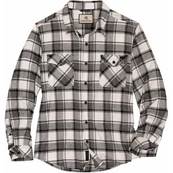 Mens Legendary Whitetails Heritage Flannel Long Sleeve Button Up Lightweight Shirt